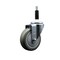 Service Caster 4'' SS Gray Poly Wheel Swivel 7/8'' Expanding Stem Caster SCC-SSEX20S414-PPUB-78 - alternate 1